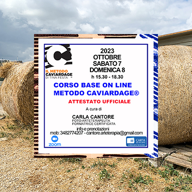 OTTOBRE 2023_CORSO BASE ONLINE METODO CAVIARDAGE® NEL WEEK END