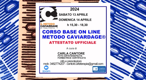 APRILE 2024_CORSO BASE ONLINE METODO CAVIARDAGE®