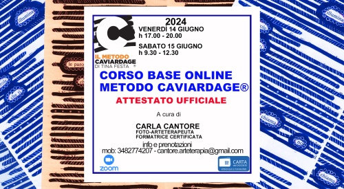 GIUGNO 2024_CORSO BASE ONLINE METODO CAVIARDAGE® CON ATTESTATO UFFICIALE