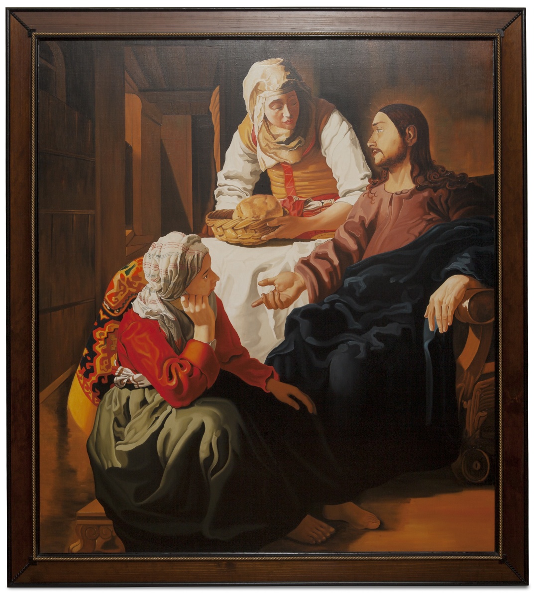 Christ in the house of Martha and Mary - Cristo con Marta e Maria - cm 156x142